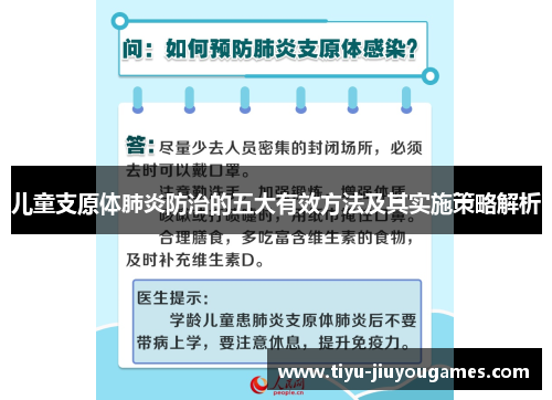 儿童支原体肺炎防治的五大有效方法及其实施策略解析